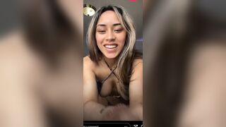 Ohlolababy Instagram Live Boob Slip
