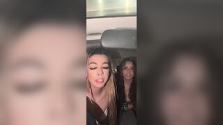 Haileyy.tulee With 4.6k TikTok Live Viewers Got Her Curly Friend Slips Boobs In Car