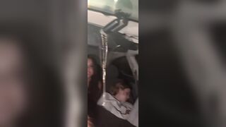 Haileyy.tulee With 4.6k TikTok Live Viewers Got Her Curly Friend Slips Boobs In Car