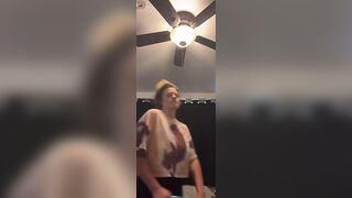 Young Babe Doing Kettlebell Exercises And Got Both Her Tits Flashed On Live Titkok
