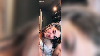 Zoe Joaquin Nips Slip On TikTok Livestream