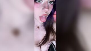 Hannahowo Purple Hair Babe Nude Tits Out Feet Lick Onlyfans