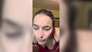 TikTok Livestreamer Got Nip Flashed In Red Dress
