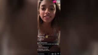 Belladdiaz Flashed Tits And Got Mistakenly Slips Nips On Instagram Live