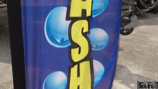 Shrooms Q Red Shirt Carwash Employee Fucked While Others Working Viral Leak