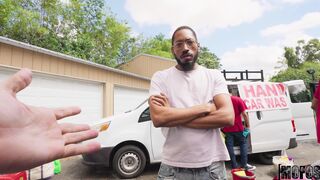 Shrooms Q Red Shirt Carwash Employee Fucked While Others Working Viral Leak