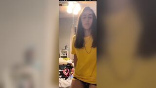 Skinny Teen On TikTok Slips Nipple Livestream