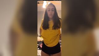 Skinny Teen On TikTok Slips Nipple Livestream