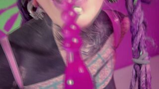 Anuskatzz Bdsm Latex Needle Anal Prolaps Play