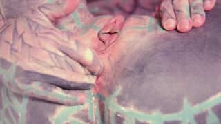 Anuskatzz Bdsm Latex Needle Anal Prolaps Play