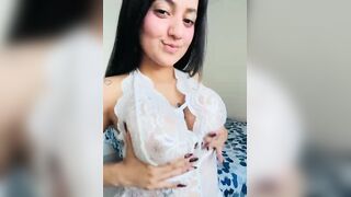 Alayahrouse In White Lingerie Nude Tits Seethrough
