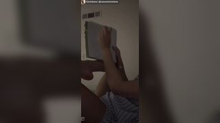 Christiana l @cannachristiana goes wild showing tit and nip slips on her TikTok live