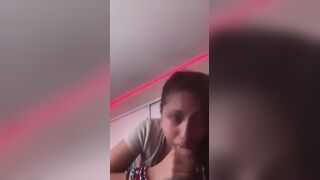 Ttlynee Ebony Giving Sloppy Blowjob