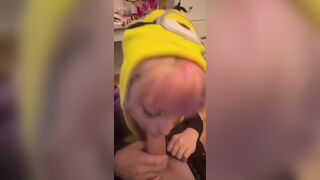 DitzyMaruu Swallows Load After Deepthroating