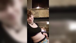 CurvyElvishGirl Enjoys Outdoor Virtual Sex By The Campfire