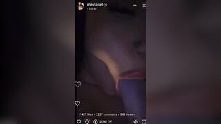 Meldadel Sucking Dildo With Her Nude Boobs Out On Livestream Leaked Porn