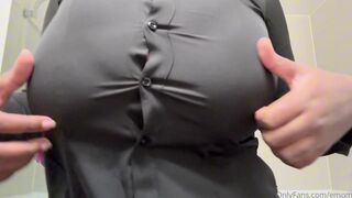 Emomask AKA Sillymasks Black Tits Dropped Out In Tight Shirt Onlyfans