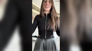 Christina Khalil Teases In Transparent Wet Lingerie