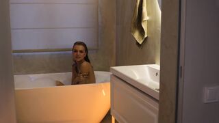 Stepsister Pleads For A Cumshot To Hide Her Secret