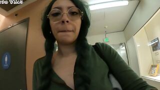 Boba Bitch Public Masturbating In Her University Library