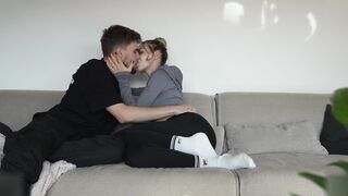 Hope Heaven Rides Cock While Lounging On The Couch
