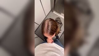 SwedishCouplee Fucks Discreetly In A Moving Elevator