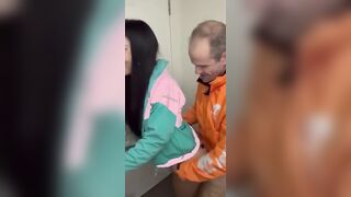 MichelleFromChina18Yes Fucks A Mature Man On Delivery Bike