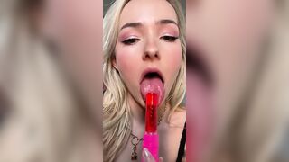 Omgcosplay Teases With A Push Pop And Ice Pop