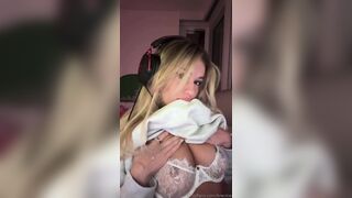 Breckie Hill Flashing Her Both Hard Nipples Wearing A Seethrough Leak Video