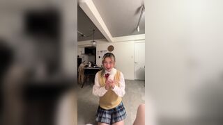 Lillie Nue Teases And Pleasures His Hard Cock