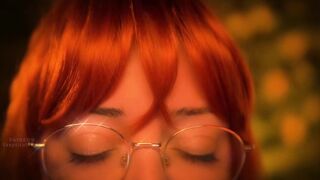 Ginger SkepticalPickle Takes A Messy Facial With Glasses On