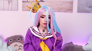 Zirael Rem Rides Cock In Shiro Outfit