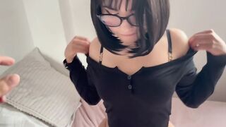 Lanna Surprises Her Short-Haired Gamer Stepsister Mid-Play