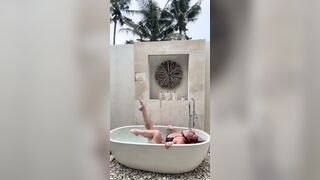 Mikailadancer Teasing Her Self Wearing A Bikini In Bath Tub Onlyfans