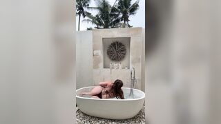 Mikailadancer Teasing Her Self Wearing A Bikini In Bath Tub Onlyfans