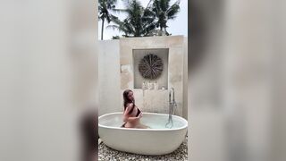 Mikailadancer Teasing Her Self Wearing A Bikini In Bath Tub Onlyfans