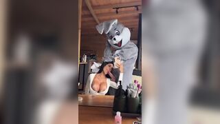 Jaiane Limma Takes A Cumshot In Bunny Costume