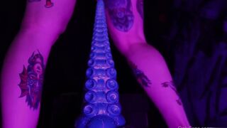 LiliJunex Pleasures Herself With A Tentacle Toy