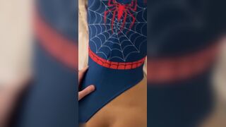 Madiiitay Spidergirl Enjoys Hard Rough Fucking