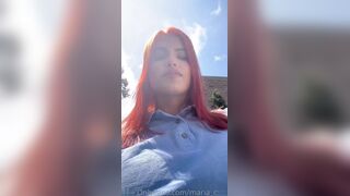 Maria Dmar Pleasures Herself In The Open Air
