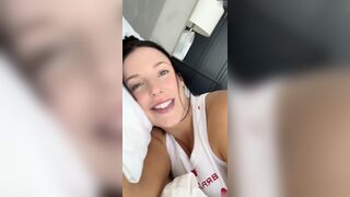 Angela White Grinds On A Suction Dildo In Bed
