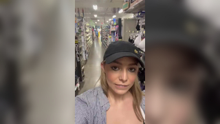 Elenasainte Dollar General Store Nude Boobs Drops Out Leaked Video