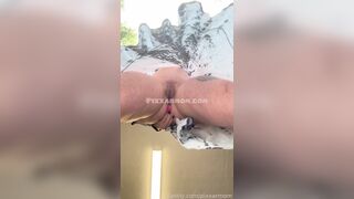 Ishrn Aka Pixxarmom Upview Of Her Pussy Lips With Anal Plug Leak Fansly Video