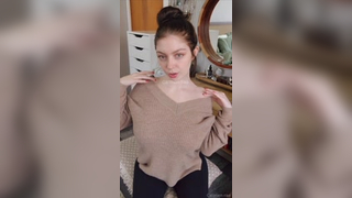 Makoshake Aka Carmen-rae Brown Sweater Nude Tits Drop Leak Onlyfans Video