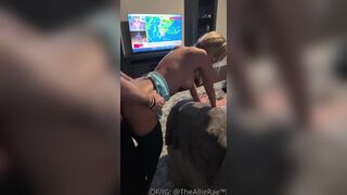Allie Rae AKA Nurse Allie Drunk With Her Roommate And Goes Straight Up Doggy Sex Onlyfans