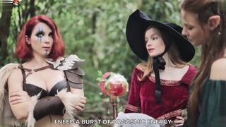 Arina Fox, Diana Rider & Sweetie Fox Enjoy Rough Medieval Sex
