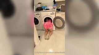 Thiccasianbaddie Stuck In Washing Machine And Getting Her Pussy And Ass Fucked Leak Onlyfans Video