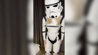 Lara Storm Stripping Off Her Stromtrooper Dress And Playing Nude Boobs Leaked Onlyfans